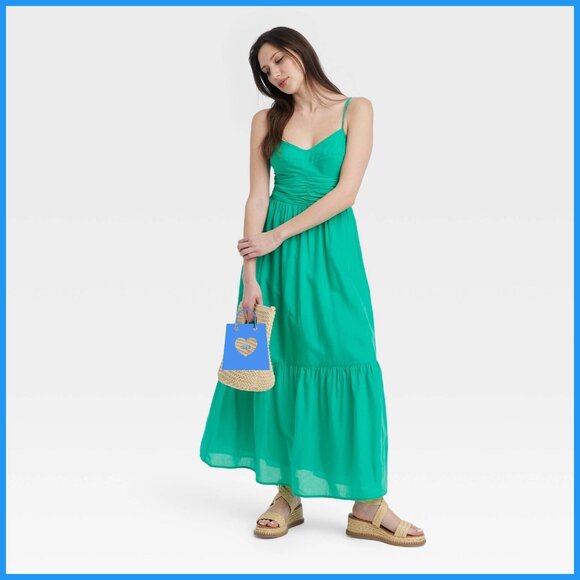 Medium - Womens Maxi Sundress - Universal Thread - Green - Picture 2 of 6